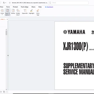 Yamaha XJR1300(P) 2002 Service Manual 5EA3-AE2 - PDF DOWNLOAD