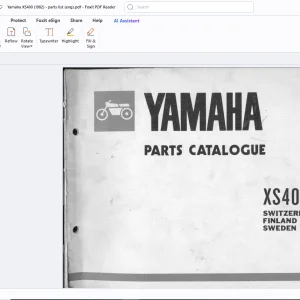 Yamaha XS400 1982 Parts Manual(12E) - PDF DOWNLOAD