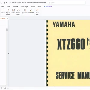 Yamaha XTZ660 1991 Service Manual 3YF-ME1 - PDF DOWNLOAD