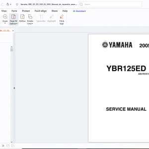Yamaha YBR125ED 2005 Service Manual - PDF DOWNLOAD