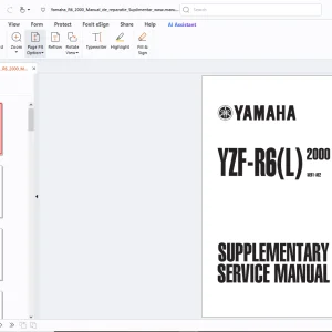 Yamaha YZF-R6(L)2000 Service Manual 5EB1-AE2 - PDF DOWNLOAD