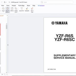 Yamaha YZF-R6S YZF-R6SC Service Manual - PDF DOWNLOAD