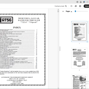 ATSG Mercedes Jaguar Daimler/Chrysler 722.6 Service Manual - PDF