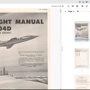 Aircraft F-104D USAF Series Aircraft Flight Manual - PDF