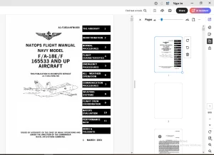 Aircraft Navy Model F/A-18E/F 165533 & Up Natops Flight Model - PDF