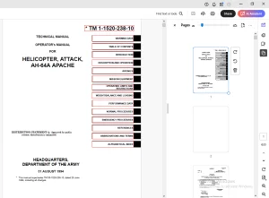 Apache AH-64A 1994 Helicopter Attack Operatorβs Manual - PDF