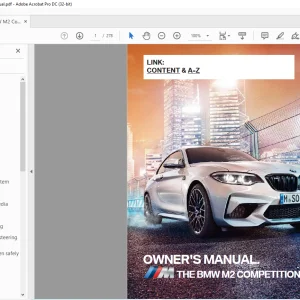 BMW 2020 M2 Competition Owners Manual - PDF DOWNLOAD