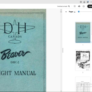 Beaver DHC-2 The De Havilland Flight Manual - PDF