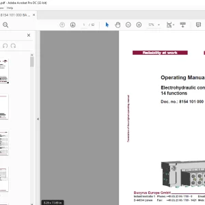 CAT Bucyrus Electrohydraulic control unit,14 functions Operating Manual - PDF  DOWNLOAD