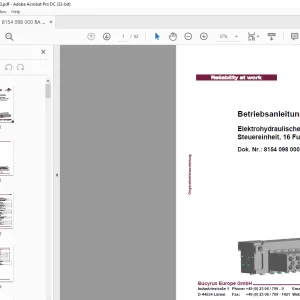 CAT Bucyrus Elektrohydraulische Steuereinheit, 16 Funktionen Betriebsanleitung - PDF DOWNLOAD
