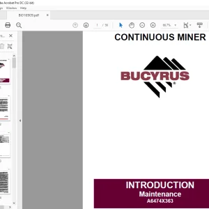 CAT Continuous Miner 35M3L - CM445 Operation & Maintenance Manual - PDF