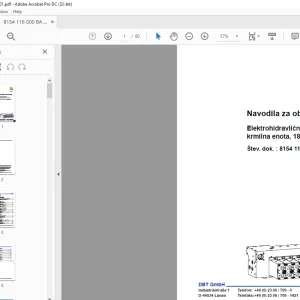 CAT DBT Elektrohidravlična krmilna enota, 18 funkcij Navodila za obratovanje Priročnik - PDF DOWNLOAD
