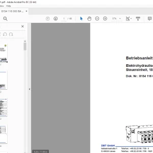 CAT DBT Elektrohydraulische Steuereinheit, 18 Funktionen Betriebsanleitung - PDF DOWNLOAD