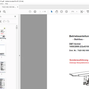 CAT DBT-Schild 1450/2800-2/2x4310/1194-1750 Betriebsanleitung - PDF DOWNLOAD