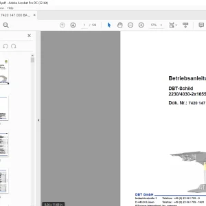 CAT DBT-Schild 2230/4030-2x1655-1750 Betriebsanleitung - PDF DOWNLOAD