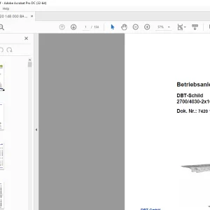 CAT DBT-Schild 2700/4030-2x1655-1750 Betriebsanleitung - PDF DOWNLOAD