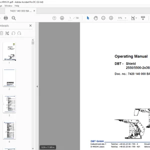 CAT DBT - Shield 2550/5500-2x3926-1750 Operating Manual - PDF DOWNLOAD