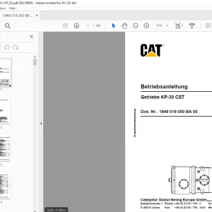 CAT Ленточный перегружатель SMB-1200/3000 Инструкция по эксплуатации - PDF DOWNLOAD