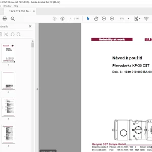 CAT Převodovka KP-30 CST Návod k použití - PDF DOWNLOAD