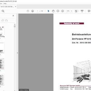 CAT SH-Förderer PF 6/1042 Betriebsanleitung  - PDF DOWNLOAD