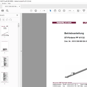 CAT ST-Förderer PF 4/1132 Betriebsanleitung - PDF DOWNLOAD
