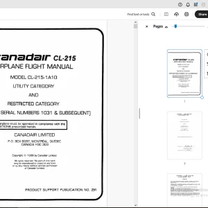 Canadair CL-2151A10 Airplane  Flight Manual - PDF