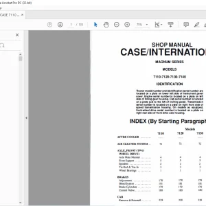 Case International 7110 7120 7130 7140 Magnum Series Shop Manual - PDF