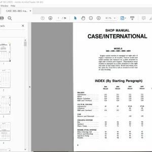 Case/International 385 485 585 685 885 Shop Manual - PDF