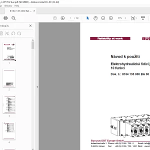 Cat BUCYRUS Elektrohydraulická řídicí jednotka,10 funkcí Manual - PDF DOWNLOAD
