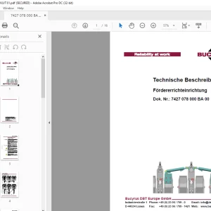 Cat BUCYRUS Fördererrichteinrichtung Technische Manual - PDF DOWNLOAD