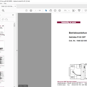 Cat BUCYRUS Getriebe P-30 CST Betriebsanleitung - PDF DOWNLOAD