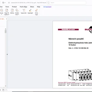 Cat Bucyrus Elektrohydraulická řídicí jednotka, 10 funkcí Návod k použití - PDF