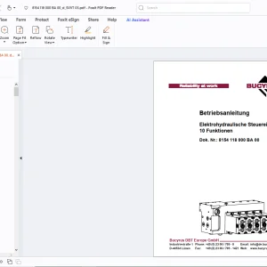 Cat Bucyrus Elektrohydraulische Steuereinheit, 10 Funktionen Betriebsanleitung – PDF