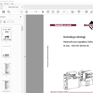 Cat Bucyrus Hydrauliczny naprężacz łańcucha Instrukcja obsługi BI623547 PDF
