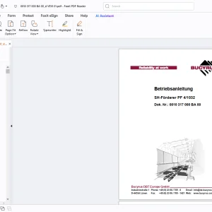 Cat Bucyrus SH-Förderer PF 41032 Betriebsanleitung - PDF