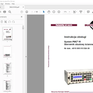 Cat Bucyrus System PMC-R Sterownik obudowy ścianowej Instrukcja obsługi BI623559 PDF