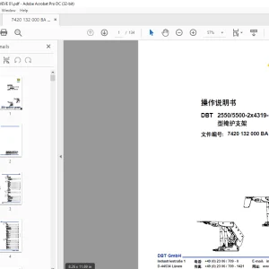 Cat DBT 2550/5500-2x4319-1750 型掩护支架 操作说明书 - PDF DOWNLOAD