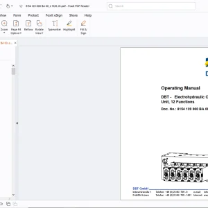 Cat DBT - Electrohydraulic Control Unit, 12 Functions Operating Manual - PDF