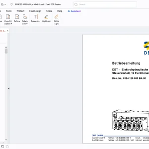 Cat DBT - Elektrohydraulische Steuereinheit, 12 Funktionen Betriebsanleitung - PDF