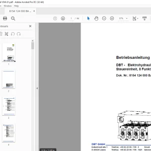 Cat DBT Elektrohydraulische Steuereinheit, 8 Funktionen Betriebsanleitung -  PDF DOWNLOAD
