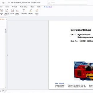 Cat DBT - Hydraulische Kettenspannvorrichtung Betriebsanleitung - PDF