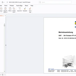 Cat DBT - SH-Förderer PF 4/1032 Betriebsanleitung - PDF