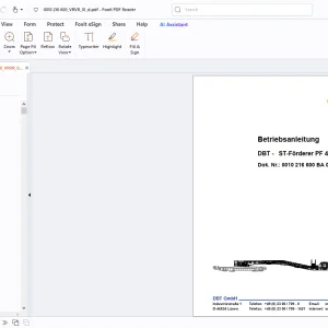 Cat DBT - ST-Förderer PF 4/1132 Betriebsanleitung - PDF