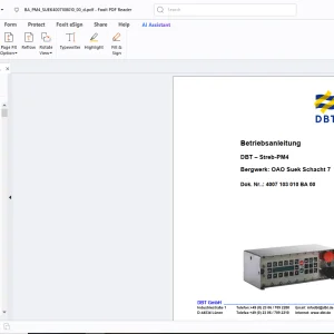 Cat DBT– Streb-PM4 Bergwerk OAO Suek Schacht 7 Betriebsanleitung - PDF
