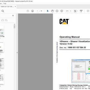 Cat VShearer – Shearer Visualization Version 10.92 Operating Manual - PDF DOWNLOAD