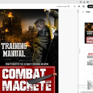 Combat Machete How To Master The Ultimate Survival Weapon-2017 Training  Manual- PDF