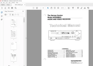 Harman Kardon AVR20MKII AUDIO & VIDEO RECEIVER Technical Manual - PDF DOWNLOAD