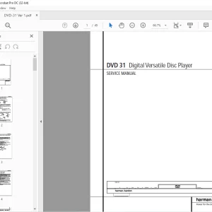 Harman kardon DVD 31 Digital Versatile Disc Player Service Manual - PDF