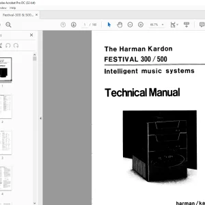 Harman kardon FESTIVAL 300/500 Intelligent music systems Technical Manual - PDF
