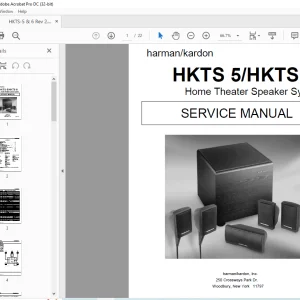Harman kardon HKTS 5/HKTS 6 Home Theater Speaker System Service Manual  - PDF
